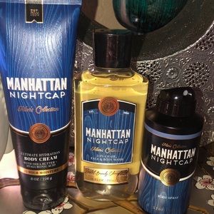 Bath and body Works Manhattan nightcap men’s collection gift set